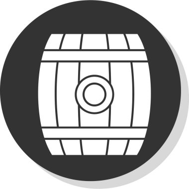 Bira ikonu vektör illüstrasyonu fıçısı