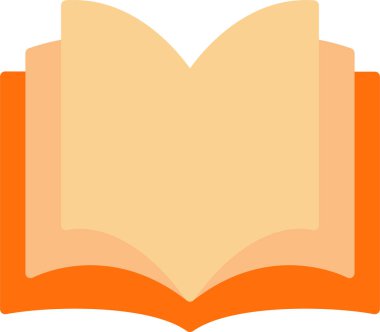 Kitap satırı simgesi, vektör çizim 