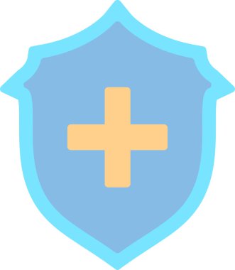 kalkan ikon vektör illüstrasyonu