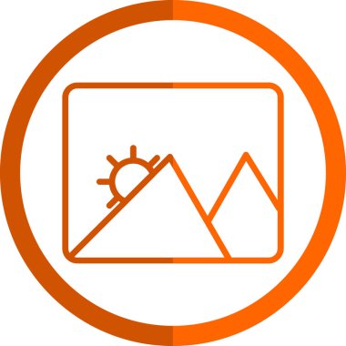 Modern simgenin vektör illüstrasyonu