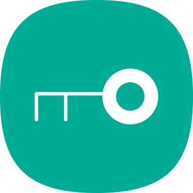 anahtar simgesi, vektör illüstrasyonu basit tasarım