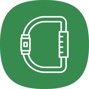 Karabina simgesi, vektör illüstrasyonu