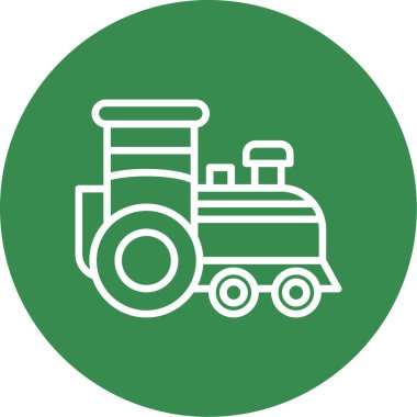 Tren ikonu. vektör illüstrasyonu