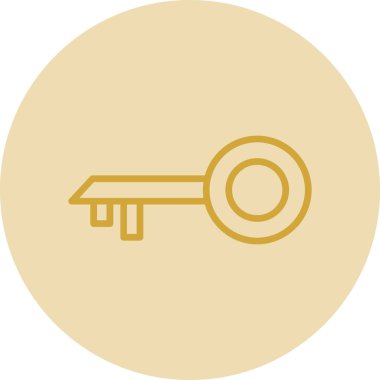 anahtar simgesi, vektör illüstrasyonu basit tasarım