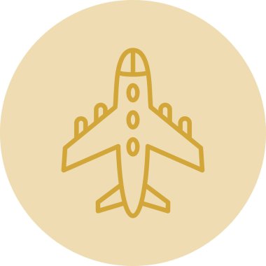 uçak ikonu vektör illüstrasyonu 