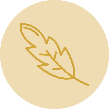 Yaprak. Web simgesi basit illüstrasyon 