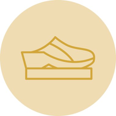 ayakkabı vektörü simgesi modern resimleme