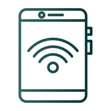 Arkaplanda akıllı telefon simgesi izole edildi. Web sitesi, uygulama, cep telefonu sembolü ve akıllı telefon logosu için son moda telefon şablonu