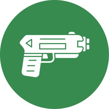 Şok tabancası ağ simgesi, vektör illüstrasyonu