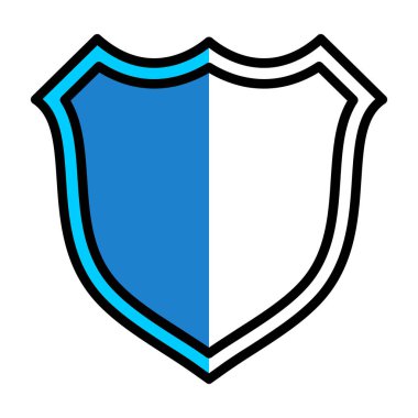 kalkan simgesi, vektör illüstrasyonu basit tasarım