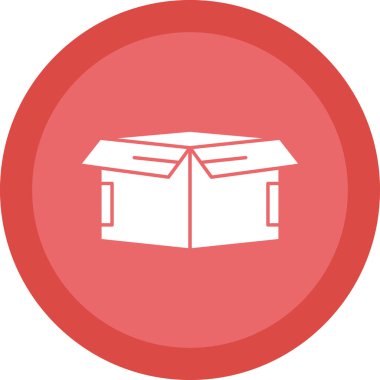 kutu simgesi, vektör illüstrasyonu basit tasarım