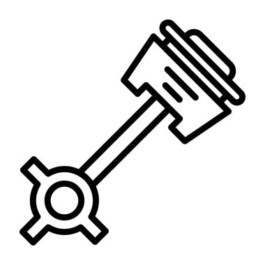 anahtar vektör ince çizgi simgesi