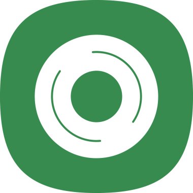 Bir çember simgesinin vektör illüstrasyonu