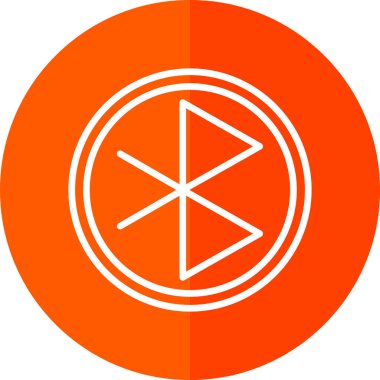 Bluetooth işaret ağı simgesi, vektör illüstrasyonu