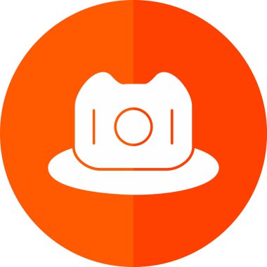 hat simgesi, vektör illüstrasyonu basit tasarım