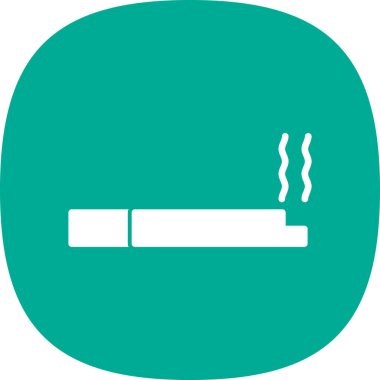 vektör sigara Simgesi illüstrasyonu