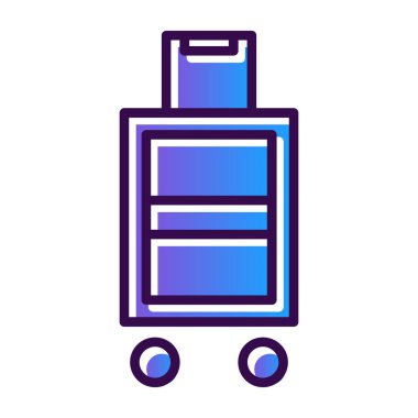 Bavul 'un basit bir çizimi 