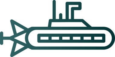 Denizaltı vektör simgesi 