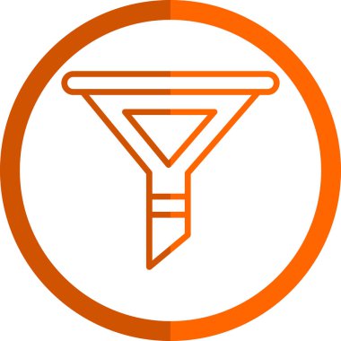 modada izole edilmiş arkaplanda huni simgesi 