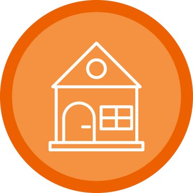 Ev vektör tasarımı. Ev düz simgesi 