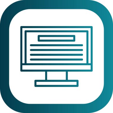 Web simgesini basit illüstrasyonla izle 