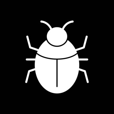 Böcek, böcek ya da antivirüs işareti. Web tasarımı ve mobil tasarım