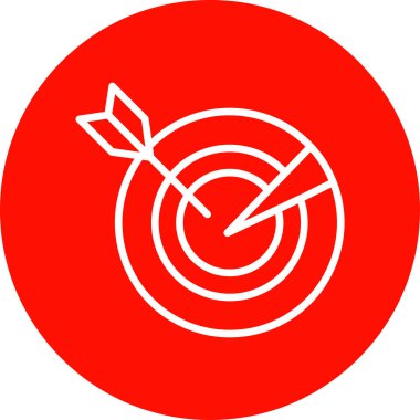 Hedef. Web simgesi basit illüstrasyon