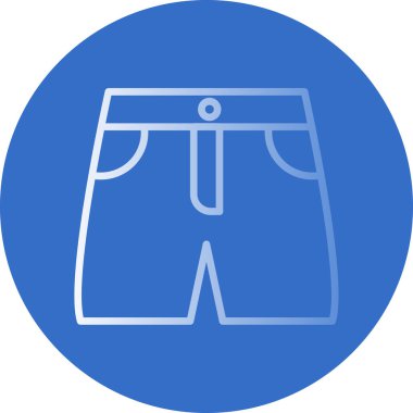 Basit Shorts simgesi, vektör illüstrasyon tasarımı