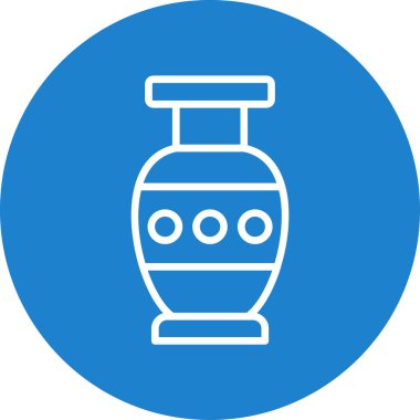 Güzel vazo simgesinin vektör illüstrasyonu             