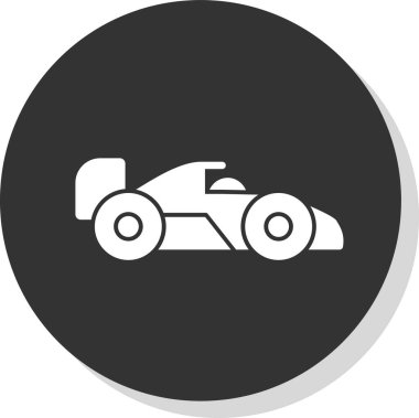 Formula 1 web simgesi basit tasarım
