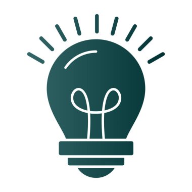 vektör çizim tasarım ampul simgesi 