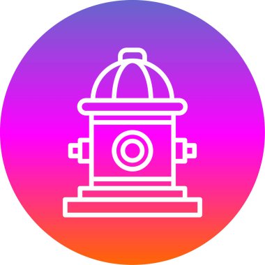 itfaiye musluğu simgesi, vektör illüstrasyonu 