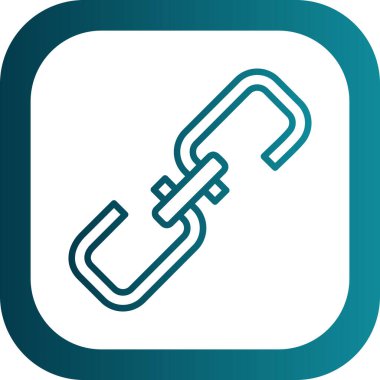 bağlantı vektörü glyph düz simgesi