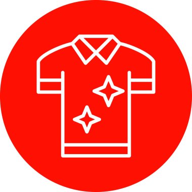 Lekesiz çamaşır ve giysi tasviri için taze ve temiz giysi simgesi