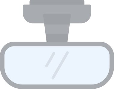 Dikiz aynası ikon vektör illüstrasyonu