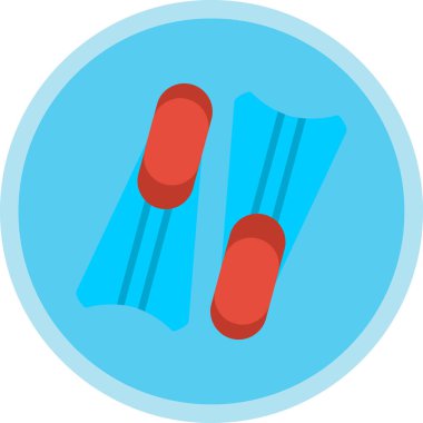 İki palet simgesi, vektör illüstrasyonu