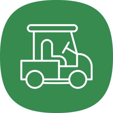 Bir kamyon simgesinin vektör çizimi