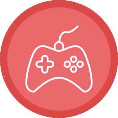 Oyun kontrolörü. Web simgesi basit illüstrasyon