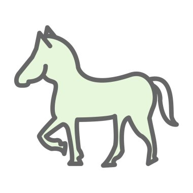 At yassı simgesi, vektör illüstrasyonu