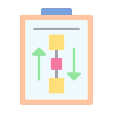 Çalışma Akımı web simgesi basit illüstrasyon 