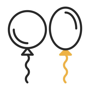 Balon simgesinin vektör illüstrasyonu 