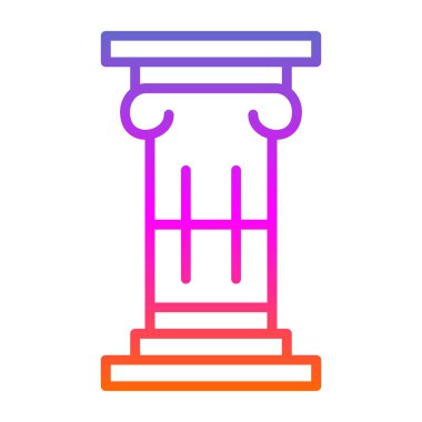 Sütun. Web simgesi basit illüstrasyon