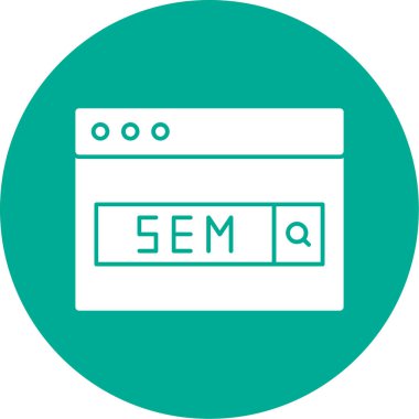 seo simge vektör illüstrasyonu