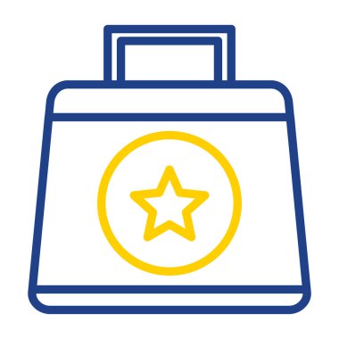 torba simgesi. düz tasarım biçimi