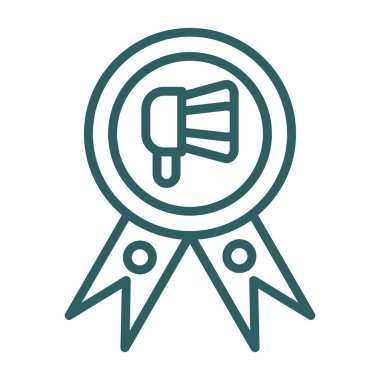 ödül madalyası ikonu vektör illüstrasyon grafik tasarımı