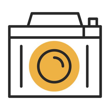 Kamera. Web simgesi basit illüstrasyon