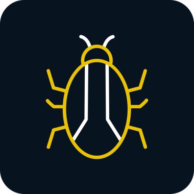 Böcek, böcek ya da antivirüs işareti. Web tasarımı ve mobil tasarım