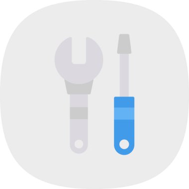 Tornavida. Web simgesi basit illüstrasyon