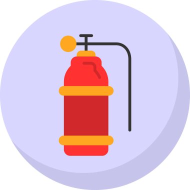 Oksijen tankı simgesi basit tasarım resimleme arkaplanı 