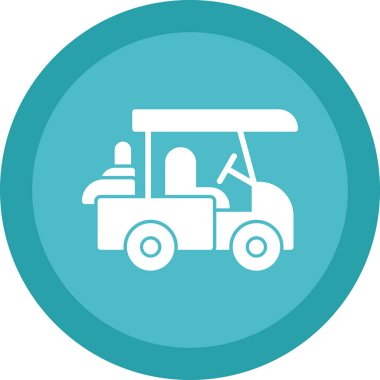 Araba simgesinin vektör illüstrasyonu